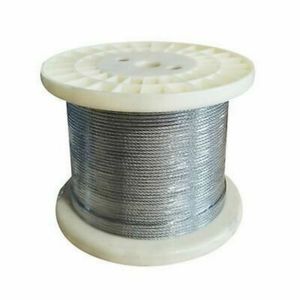 Cable de cable de acero inoxidable con <span class=keywords><strong>rejilla</strong></span> invisible <span class=keywords><strong>para</strong></span> balcón recubierto de PVC 7x7 de alta calidad de India - Product Image 4