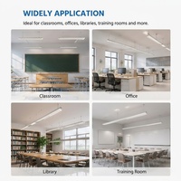 Plafonnier linéaire LED moderne XINDECO 48W 40W à haut rendement lumineux, éco-responsable, 120cm 150cm, luminaires de bureau, garantie 3 ans