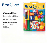 Envase Colgante Personalizado Tipo Blister Individual, Carcasa de Plástico PET Reciclable, Tamaño Personalizado para Mini Juguetes, Gadgets, Regalos, Manualidades