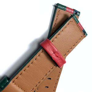 Tiras de reloj inteligente de 20mm y 22mm, correas diseñadas de cuero genuino de grano completo, correa de reloj clásica deportiva Universal para <span class=keywords><strong>Apple</strong></span> - Product Image 6