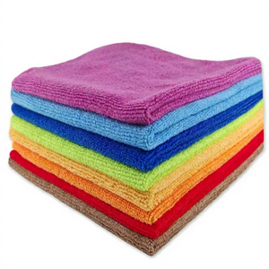 ผ้าเช็ดรถไมโครไฟเบอร์แบบถักลายวาร์ปขนาดใหญ่ NIKO 380GSM ซุปเปอร์ซับน้ำ พร้อมโลโก้ - Product Image 1