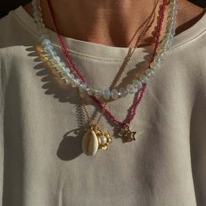 Collana di ciondoli con <span class=keywords><strong>perline</strong></span> con perle d'acqua dolce placcata in oro per donne, - Product Image 5