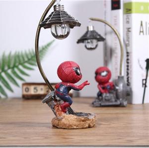 Phim Hoạt Hình Người Nhện Người Nhện Đèn Nhựa Đèn Đêm Bức Tượng Thủ Công Đồ Chơi Trang Trí Bàn Làm Việc Trang Trí Cho Trẻ Em Quà Tặng - Product Image 4