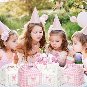 El Popular Producto en Línea Es una Caja <span class=keywords><strong>de</strong></span> Regalo con Diseño <span class=keywords><strong>de</strong></span> Lazo <span class=keywords><strong>Rosa</strong></span> para Dulces y Pasteles, Apta para Niñas - Product Image 6