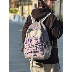 Mochila de senderismo para mujer, ligera, de 18 pulgadas, con cordón ajustable, correas de hombro ajustables, mochila deportiva para trekking - Product Image 1