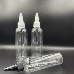 Bouteille souple <span class=keywords><strong>en</strong></span> plastique pour pigment, encre, flacon distributeur PET transparent avec bouchon <span class=keywords><strong>gel</strong></span> à pointe fine - Product Image 3
