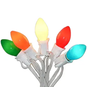 Guirlande lumineuse décorative, éclairage d'intérieur et d'extérieur, 12 m, avec ampoule et décoration, tenue de noël