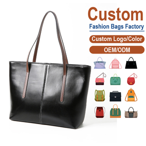 Sac fourre-tout en cuir tanné végétal pour tous les jours, grand sac à bandoulière en cuir de vachette pour affaires et loisirs - Product Image 1