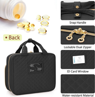 Sac de rangement pour médicaments, sac de transport pour médicaments, pilules, vitamines, organiseur de flacons médicaux