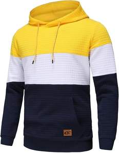 Sweat à capuche d'hiver pour homme de haute qualité, personnalisé, uni, imprimé avec un logo sur le devant, 100% polyester, teint en pièce, tissu de 340 g, doublé, séchage rapide - Product Image 1