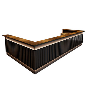 Comptoir de café en bois <span class=keywords><strong>pour</strong></span> bar à café/thé au lait, <span class=keywords><strong>vitrine</strong></span> avec éclairage <span class=keywords><strong>LED</strong></span>, design de boutique - Product Image 5