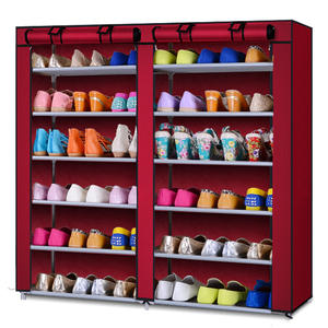 Çok fonksiyonlu 6 katmanlı dokunmamış kumaş ayakkabı raf dolap ayakkabı depolama dolabı organizatör ile kapak - Product Image 1