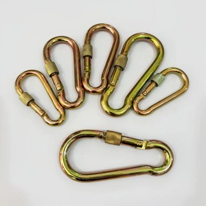 Nhiệm Vụ Nặng Nề 50Mm Carabiner Móc Mắt Với Trượt Thiết Kế Đồng Bằng Kết Thúc Carabiner Móc Mắt - Product Image 1
