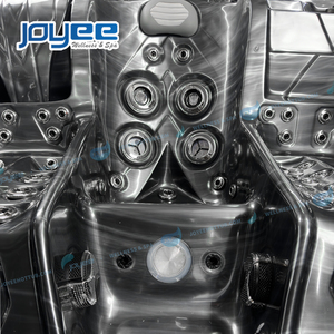 Joyee อ่างน้ำวนกลางแจ้งอ่างอาบน้ำอะคริลิค3คนอ่างน้ำร้อนในสวนดีไซน์ยุโรป - Product Image 5