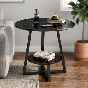 Trendy Shaped Metal <b>Table</b> With Wood Top <b>Tables</b> Accent <b>Side</b> <b>Table</b> for Living Room and Home Furniture High Quality - Product Image 6