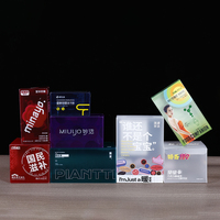 Boîte d'emballage en PET mat imprimée sur mesure, boîte de présentation en plastique transparente pliable pour aliments, café, friandises pour animaux de compagnie