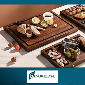 <span class=keywords><strong>Planche</strong></span> <span class=keywords><strong>à</strong></span> charcuterie magnétique double face en noyer de qualité supérieure pour servir du fromage et de la viande en toute occasion Excellente idée cadeau - Product Image 2