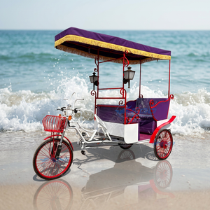 Chariot Électrique à Trois Roues pour 5 Personnes, Structure en Acier Q235B, Véhicule Utilitaire de Tourisme - Product Image 1