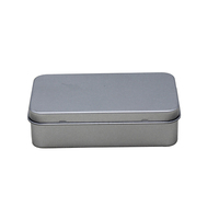 Boîte en étain rectangulaire vide pour bandeau oem, cadeau de marque, personnalisé, en métal uni, 5 pièces, vente en gros
