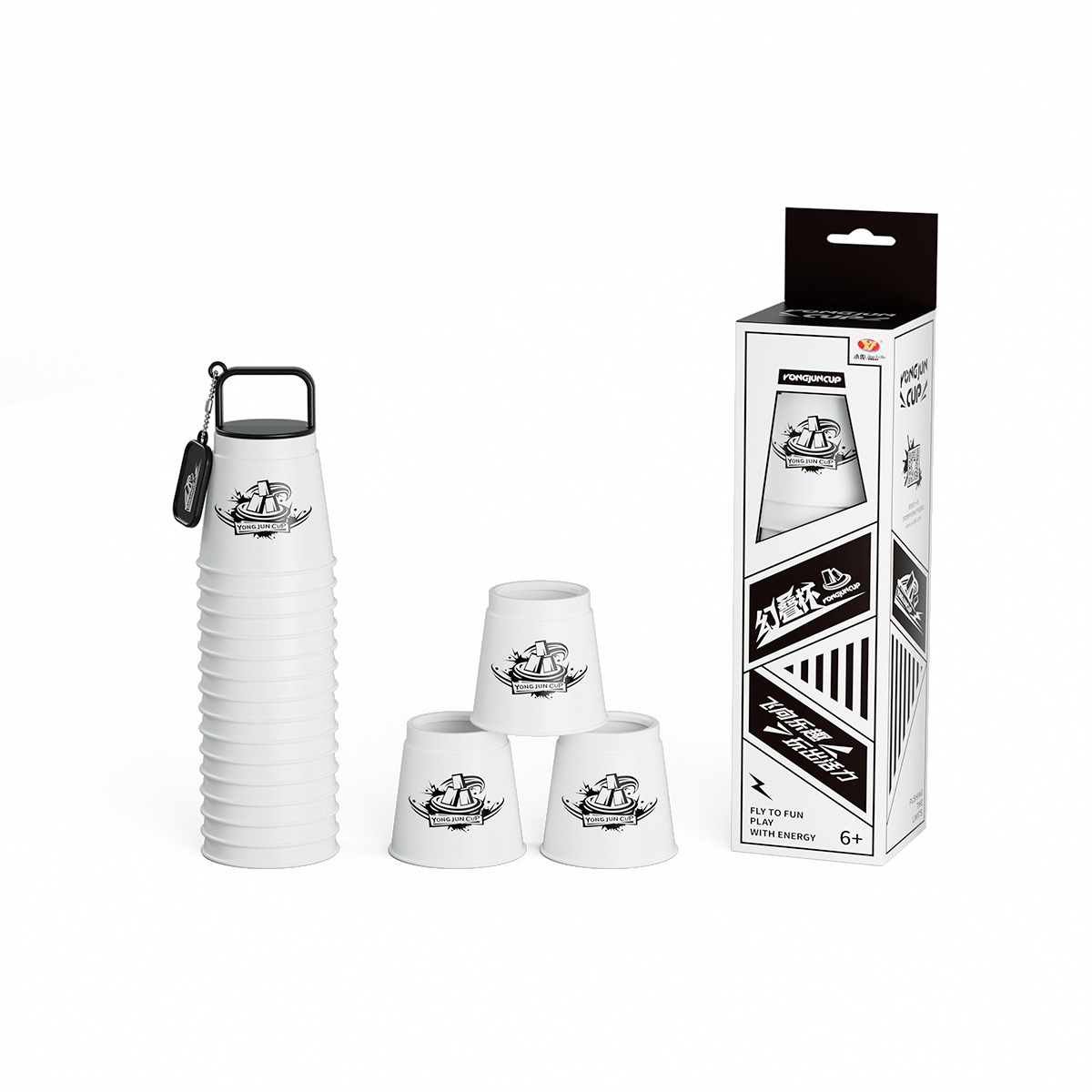 Tazas apilables Yongjun Fantasy - Swift Shadow White