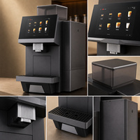 Fabrieksdirect K5 Professioneel Commercieel Koffiemachine Automatische Espressomachine Met Dubbele Koffiemaler voor Hotel Restaurant Café