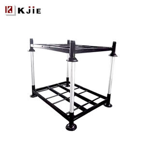 Estantes de almacenamiento de <span class=keywords><strong>metal</strong></span> de hierro con recubrimiento de polvo Material de acero Tubos apilables y bastidores de neumáticos para almacén de tela para bastidores de hierro - Product Image 4