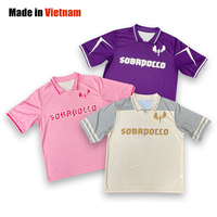 Ropa de calle personalizada camiseta de fútbol para hombre uniforme al por mayor ropa de fútbol de malla Retro