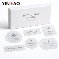 Étiquette personnalisée en rouleau pour emballage, autocollant rond blanc minimaliste en vinyle étanche pour pots cosmétiques, boîtes cadeaux, autocollants avec logo personnalisé