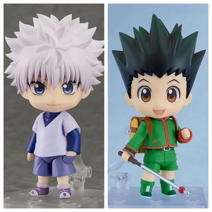 Figura de Anime Coleccionable de <span class=keywords><strong>Hunter</strong></span> <span class=keywords><strong>X</strong></span> <span class=keywords><strong>Hunter</strong></span>, Nendoroid de Gon Freecss y <span class=keywords><strong>Killua</strong></span> Zoldyck, Versión Q Articulada, Modelo de Juguete de Plástico - Product Image 1