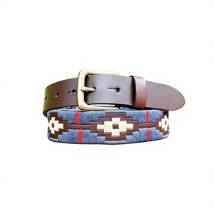 Cinturones Ecológicos de Cuero Vacuno con Hebilla Cuadrada, Impermeables, Bordado Personalizado, Diseño Sólido, Último Modelo - Product Image 4