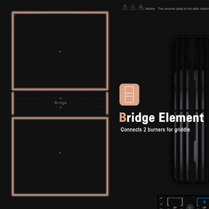 H-one, vente directe d'usine haut de gamme, plaque à induction 7400W avec évacuation, 36 pouces, appareil de cuisine, contrôle Wifi TFT, plaque de cuisson intelligente - Product Image 2