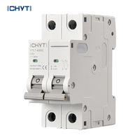 NOUVEAU Disjoncteur CC CHYT YTL7-63 2P 500/600/1000V MCB CC 16A 32A 63A 2P Disjoncteur CC Disjoncteur Solaire Photovoltaïque MCB Solaire