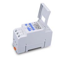 Minuteur numérique programmable hebdomadaire monophasé sur rail DIN TOMZN, contrôle par relais, AC 220V 230V 12V 24V 48V 16A D843