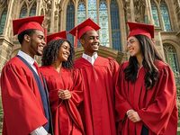 Ensemble de Robe de Remise de Diplôme Noire Mate Personnalisable de Haute Qualité avec Toque et Écharpe Unisexe en Polyester pour Cérémonie Scolaire d'Automne