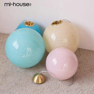 Lámpara Colgante LED de Cristal de <span class=keywords><strong>Murano</strong></span>, Estilo Italiano, Burbujas de Caramelo, Iluminación para Sala de Estar y Dormitorio, Ambiente Artístico - Product Image 2