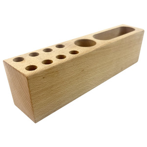 Solid Wood <b>Pen</b> Holder Beechwood Multi Functional Desk Stationery Storage <b>Box</b> For Office Home Use - Product Image 1