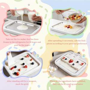 Máquina de Helado Suave Mini, Directo de Fábrica, para Uso Doméstico, de Acero Inoxidable, Portátil, Reutilizable, Apta para Lavavajillas, Pequeña Máquina para Hacer Yogurt Frito - Product Image 3