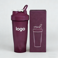 Bouteille de shaker de protéines pour le sport et la remise en forme, sans BPA, avec logo personnalisé, gobelet de shaker de protéines pour la salle de sport, bouteille de shaker de protéines en poudre
