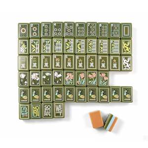 USA Stock,American Mahjong <strong>Set</strong> with 160 Tiles, Art Green Mahjong Tiles, Luxury Gaming <strong>Set</strong> American Mahjong Tiles, Hand-carved - Product Image 2