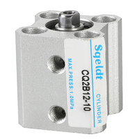 Dunne Cilinder CQ2B Boring 12/16/20/32/40/50/63/80/100Mm Slag 5-100Mm Acq Dubbelwerkende Pneumatische Cilinder