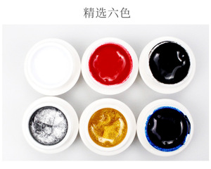 美甲蜘蛛凝胶设计绘画紫外线指甲油超强弹力胶水涂鸦易画金属画 - Product Image 6