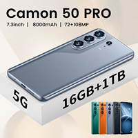 Téléphone portable Camon 50 Pro débloqué d'origine, 7,3 pouces, Deca Core, 16 Go + 1 To, Android d'origine, tout neuf, double SIM