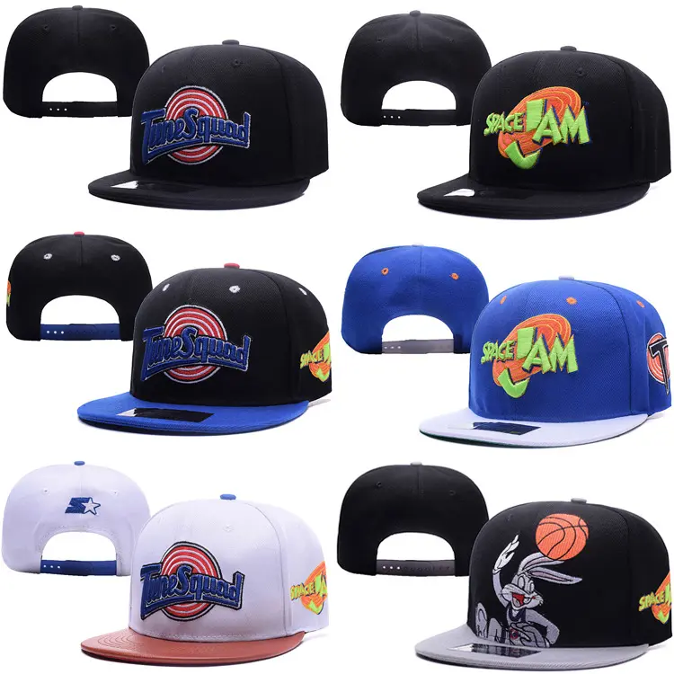 कस्टम 6 पैनल 3d कढ़ाई Flatbill Snapback टोपी, 100% एक्रिलिक सामग्री खेल टोपी, सादे snapback टोपी