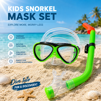 Ensemble de masque de plongée pour enfants, masque de plongée à vue large, anti-buée, ajustement confortable, tube respiratoire, équipement de natation et de plongée en apnée pour enfants