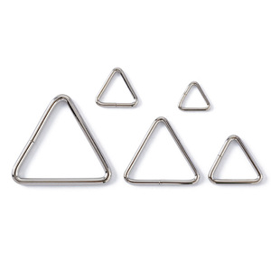 Hebilla Metálica Triangular para Correas, Niquelada, Resistente, para Bolsos y Accesorios de Equipaje - Product Image 2