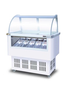 <span class=keywords><strong>Réfrigérateur</strong></span> commercial de haute qualité pour la présentation de la crème glacée en supermarché, capacité de 102 L, ventilation directe, 2 portes - Product Image 5