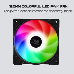 눈사람 PWM 4 핀 ARGB 120mm PC 케이스 조용한 팬 12CM 냉각 사일런트 <span class=keywords><strong>CPU</strong></span> 쿨러 12V DC 속도 동기화 <span class=keywords><strong>RGB</strong></span> 팬 조정 - Product Image 2