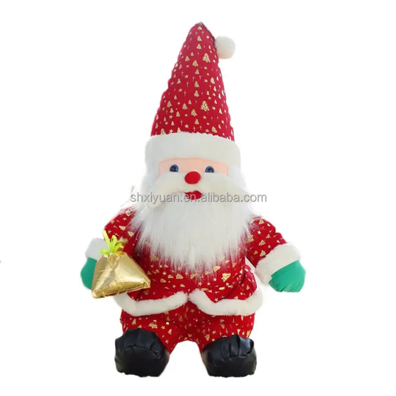 Christmas decoration stuffed plush christmas santa claus