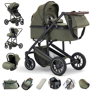 Cochecito <span class=keywords><strong>de</strong></span> Bebé 3 en 1, Asiento <span class=keywords><strong>de</strong></span> Coche Plegable, Portabebés, Cochecito <span class=keywords><strong>de</strong></span> <span class=keywords><strong>Viaje</strong></span>, Cochecito <span class=keywords><strong>de</strong></span> Lujo para Recién Nacidos, 3 en Uno - Product Image 1