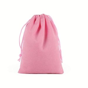 Sacs à cordon personnalisés brodés de luxe, petits sacs en velours pour bijoux, pochettes pour emballages cadeaux de bijoux, vente chaude - Product Image 5